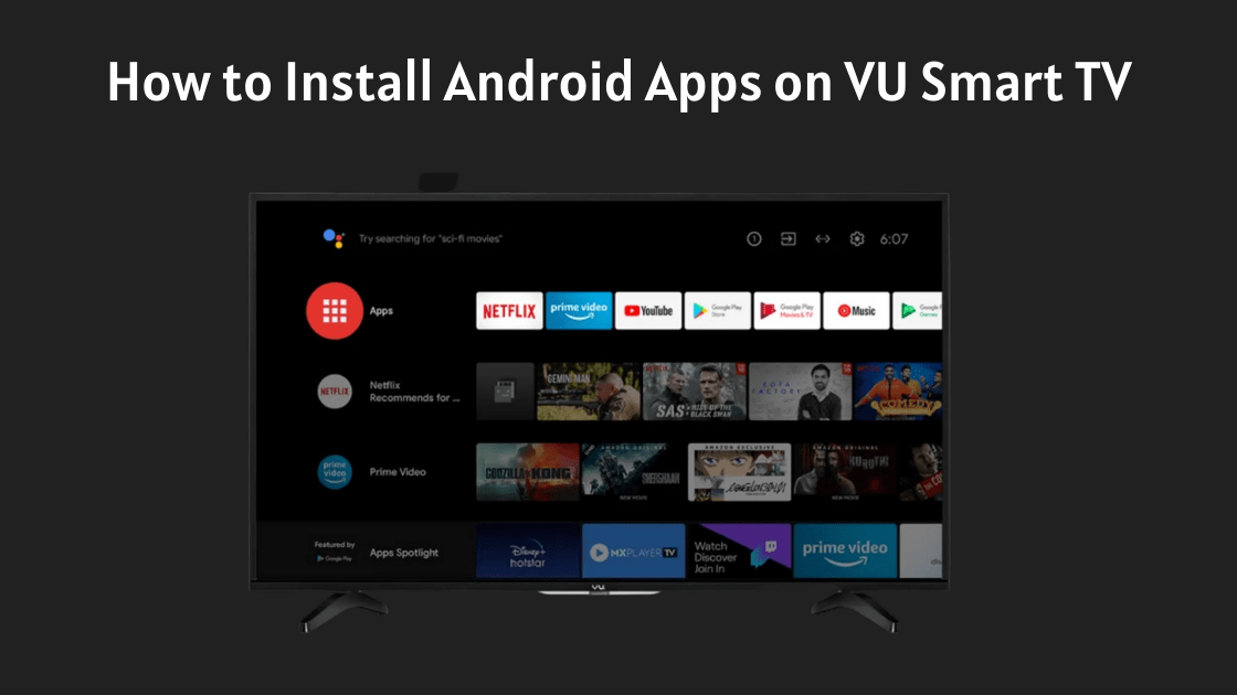 How to install apps in VU smart TV
