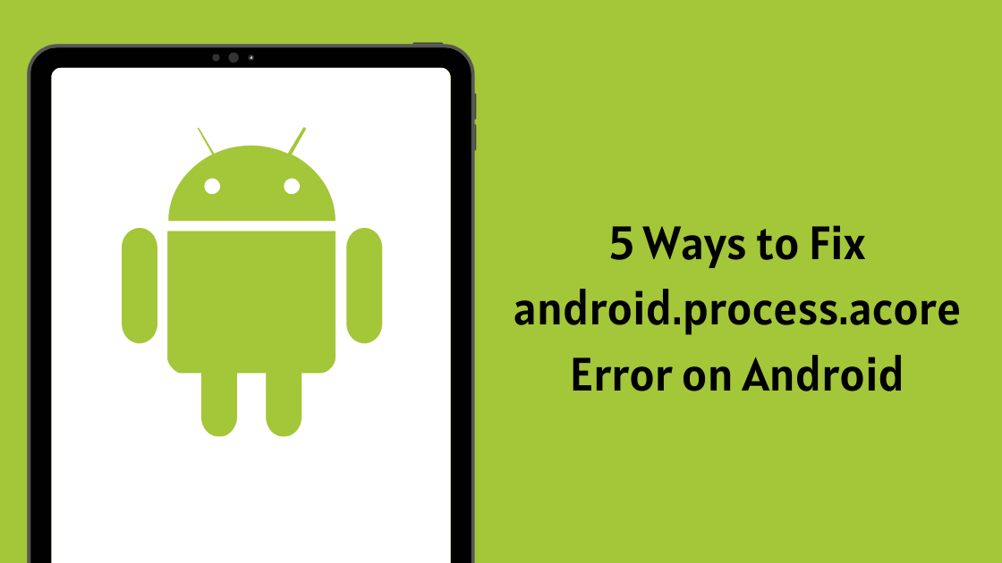 Fix android.process.acore keeps stopping Error